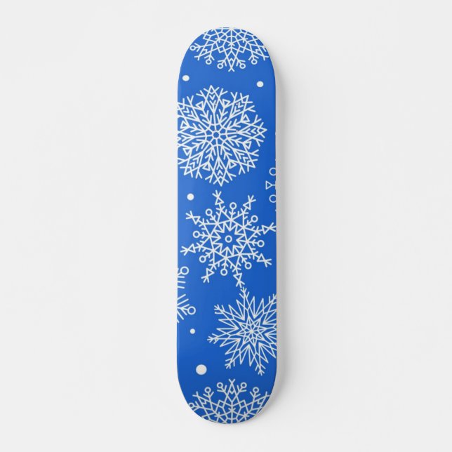 Snöflingemönster Mini Skateboard Bräda 18,5 Cm (Framsida)