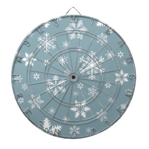 Snöflingemönster, Vita snöflingor, Snö, Grå Darttavla