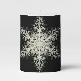 Snöflingis snöre vintervit och svart elegant