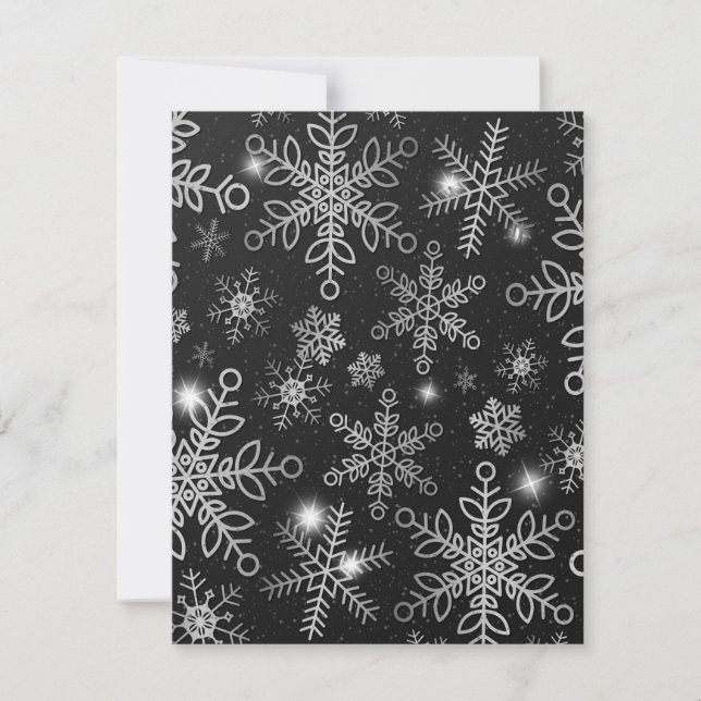 Snöflingor 8 anteckningskort (Framsida)