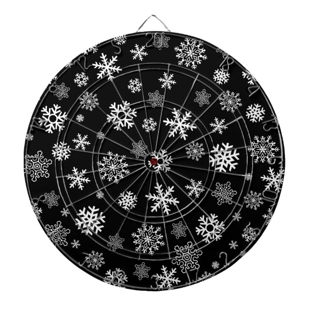 Snöflingor - anpassa med din favoritfärg piltavla (Framsidan)