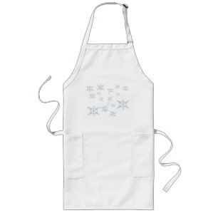 Snöflingor Apron Långt Förkläde