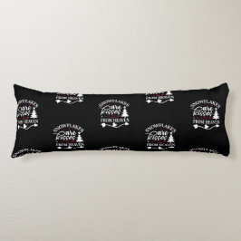 Snöflingor är kyssar från himlen kroppskudde