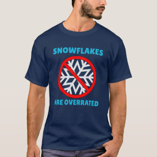 Snöflingor är överskattade vinter-socklar t shirt