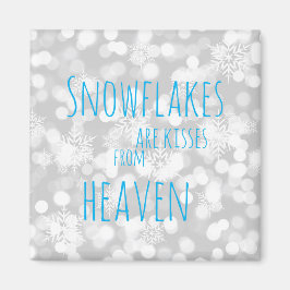 Snöflingor är själar från himlen magnet