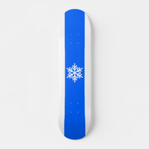 Snöflingor av lätt Royal Blå Rand Mini Skateboard Bräda 18,5 Cm