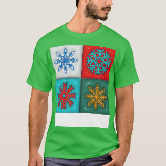 Snöflingor av plast t shirt