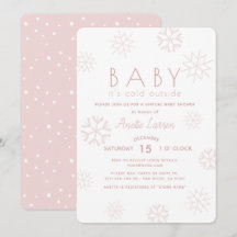 Snöflingor Baby dess Kall Rosa Virtuell babystövel