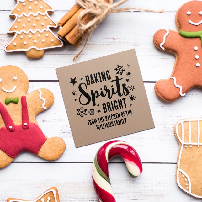 Snöflingor Baking Spirits Bright jul Baking Stämpel (Skapare uppladdad)