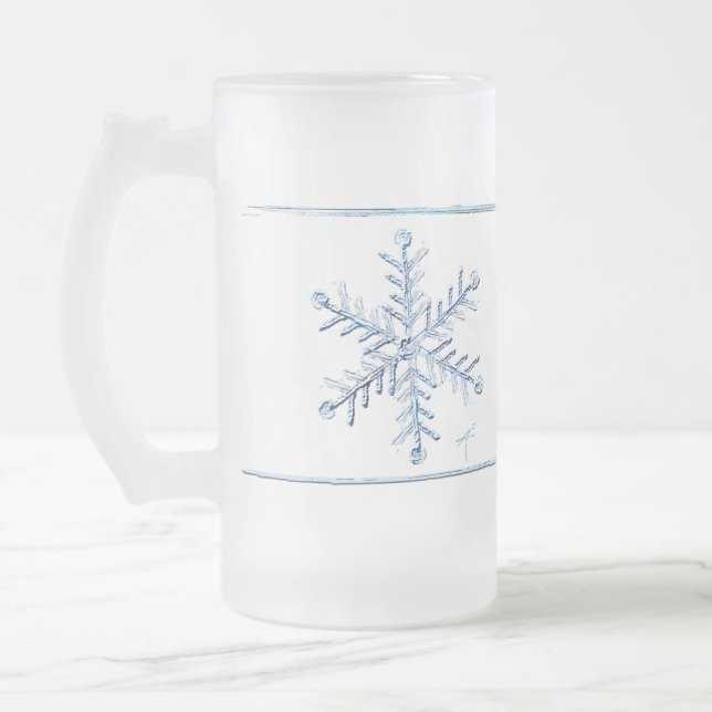 Snöflingor, blåst Mugg (Vänster)