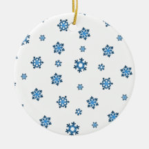 Snöflingor (blått och svart)