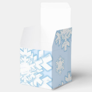 Snöflingor (blått) presentaskar