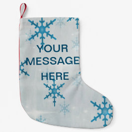 Snöflingor Bling Liten Julstrumpa