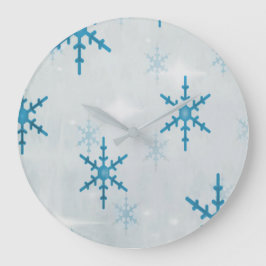 Snöflingor Bling Stor Klocka