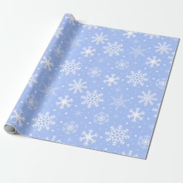 Snöflingor Blue Presentpapper