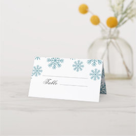 Snöflingor Bröllop Placeringskort