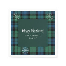 Snöflingor Campbell Tartan Papper