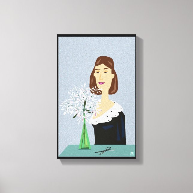 Snöflingor Canvastryck (Framsida)