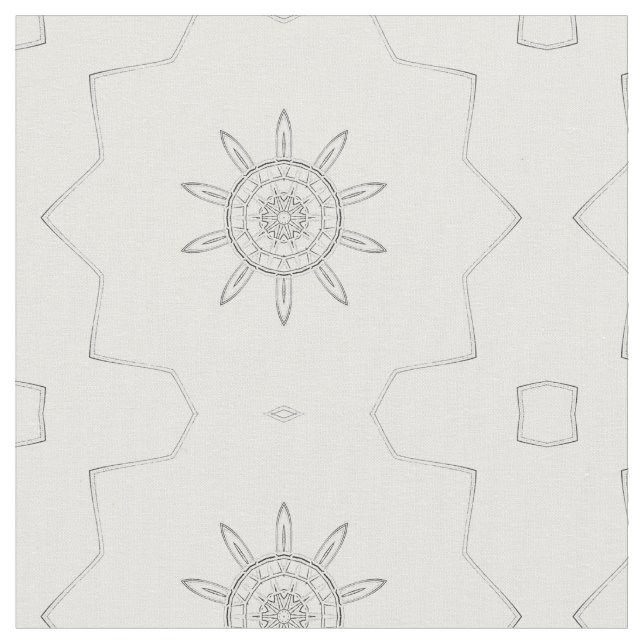Snöflingor Cotton Fabric Tyg (Närbild)