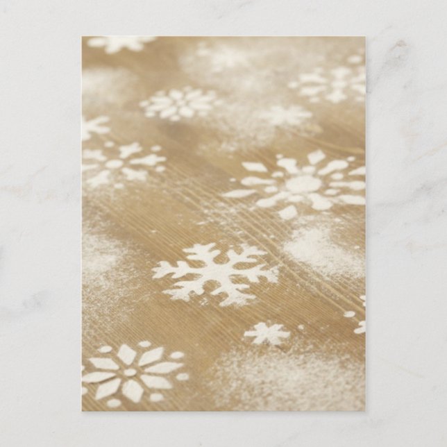 Snöflingor-design Vykort (Framsida)