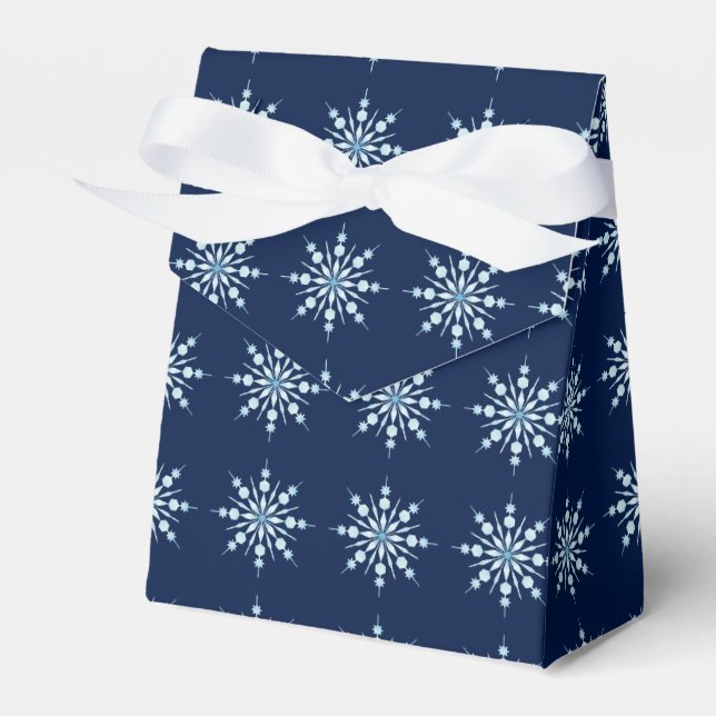 Snöflingor Favoritlåda Presentaskar (Framsidan Sidan)