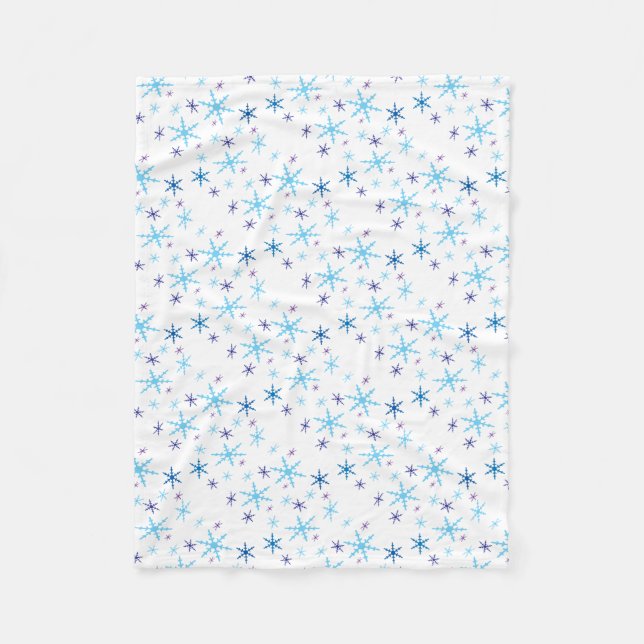 Snöflingor Fleece Blanket (Framsidan)