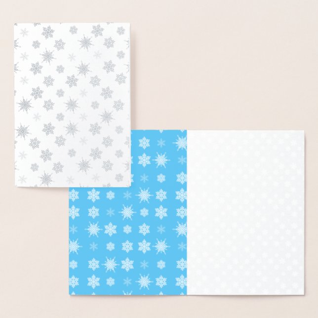 Snöflingor Folierat Kort (Display)