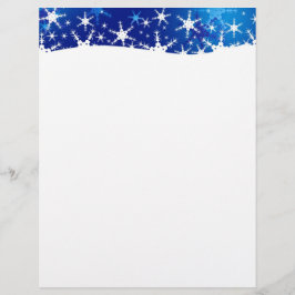 Snöflingor för julblå vinter