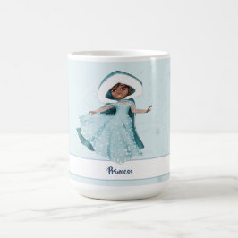 Snöflingor för julprinsessan Enchanted Girls Kaffemugg