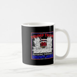 Snöflingor för president Trump! Maga Trump Tåg 2 Kaffemugg