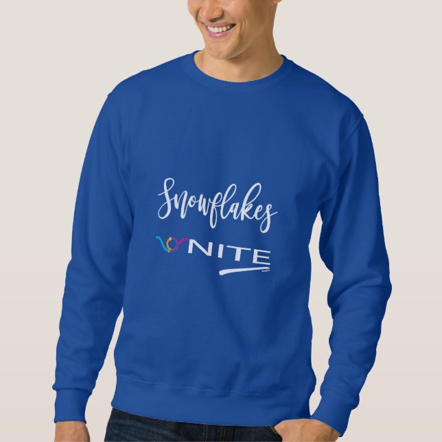 Snöflingor förenade! Politiska liberala motståndet Lång Ärmad Tröja (Framsida)