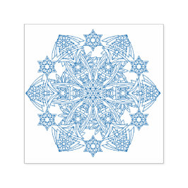 Snöflingor Forever Self Inking Rubber Frimärke: Bu Självfärgande Stämpel