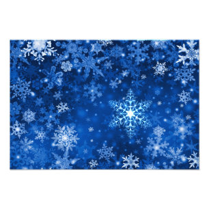 Snöflingor Fototryck