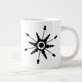 Snöflingor Geometrisk Bubbla Vinter Semester  Jumbo Mugg