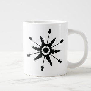 Snöflingor Geometrisk Bubbla Vinter Semester  Jumbo Mugg