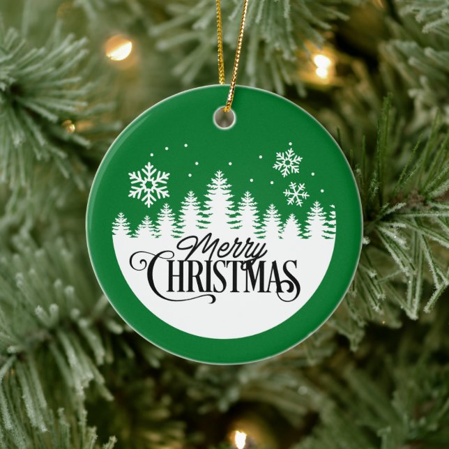 Snöflingor God jul - julprydnad Julgransprydnad Keramik (Träd)