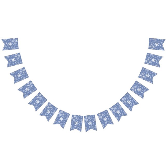 Snöflingor-grafik Anpassa Färg-bakgrund på en sida Vimplar (Alla)