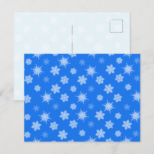 Snöflingor Helg Vykort