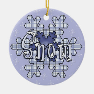Snöflingor Helgdag Keepsak Ornament
