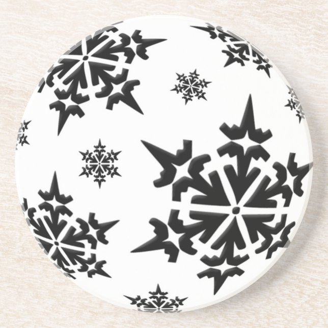 Snöflingor Helgdag Underlägg (Framsidan)