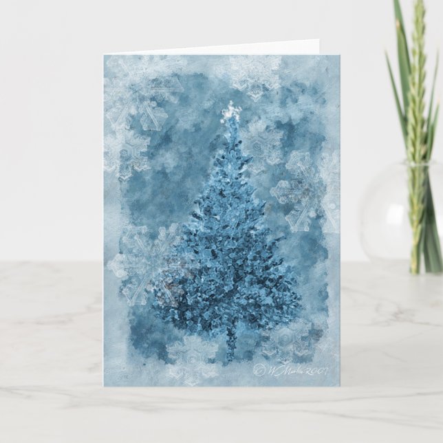 Snöflingor Helgkort (Framsida)