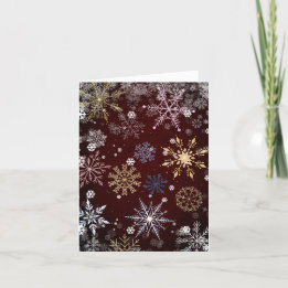 Snöflingor helgkort