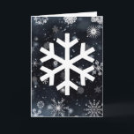 Snöflingor Helgkort<br><div class="desc">Ett annat härligt snowflakehälsningkort från SnowDays som är designad vid dig!</div>