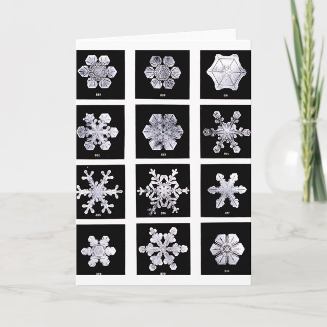 Snöflingor Helgkort (Framsida)