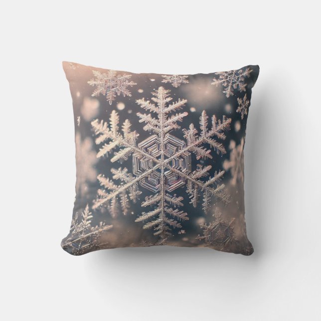 Snöflingor / i fogarna kudde (Framsida)