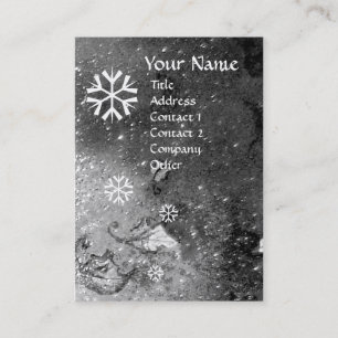SNÖFLINGOR I SILVER SPARKLES VISITKORT