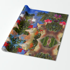 SNÖFLINGOR I WONDERLAND papper julomslutning Presentpapper