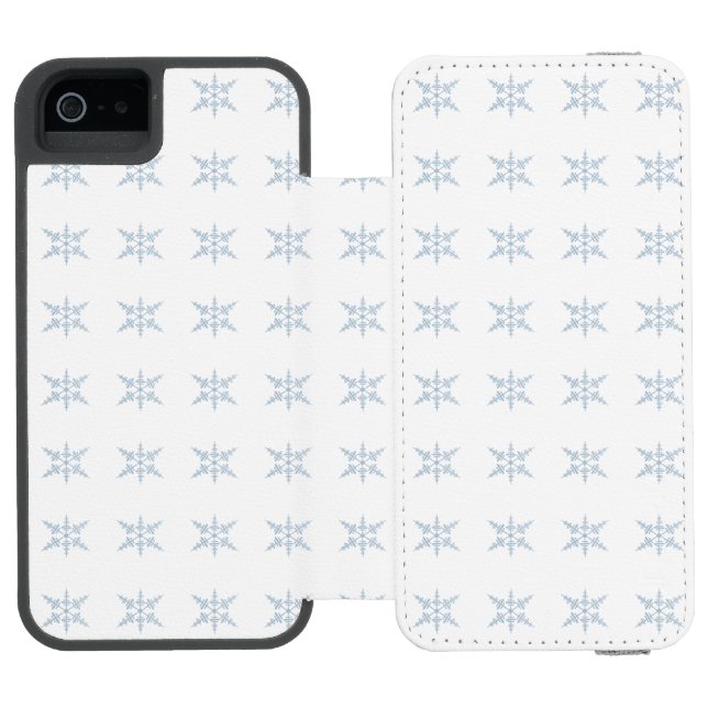 Snöflingor Incipio iPhone Wallet Skal (Folio Öppen)