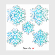 Snöflingor Iridescent Coola Blue