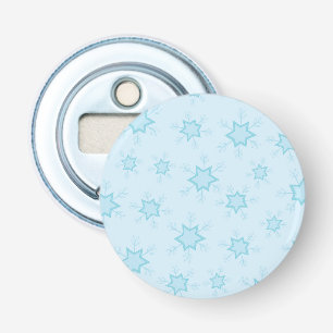Snöflingor, isblått, Isig Snöflingor, Snö Flasköppnare